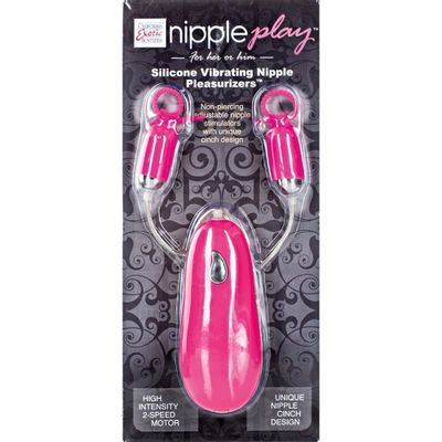 California Exotics - Nipple Play Vibrating Nipple Pleasurizers (Pink)