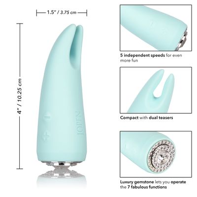 Calexotics - Pave Vibrating Silicone Clit Massager Diana (Blue)