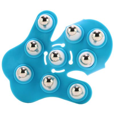 Neon Blue Massaging Roller Glove