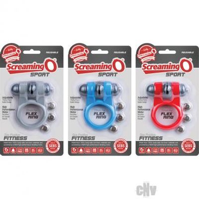 Screamingo Sport Vibrating Ring Assorted Colors 6 Piece