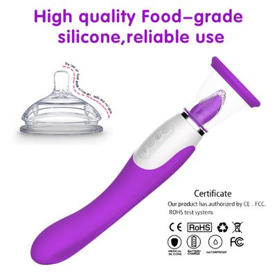 Vagina Sucking Lick Vibrator For Adult Oral Sex Suction Clitoris Nipple Stimulation Massagers Female Masturbation Erotic Sex Toy