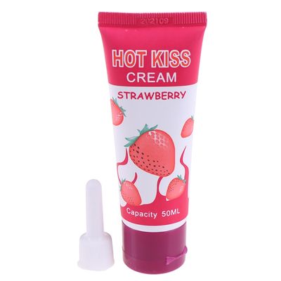 50ml Strawberry Cream Sex Lube Lubricant Oil Cream Body Massage Oil Lubricant for Anal Sex Grease Oral Vaginal Love Gel