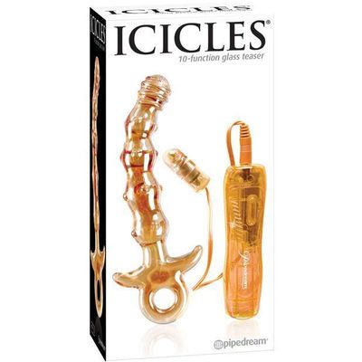 Pipedream - Icicles No. 15 10-Function Glass Teaser (Orange)