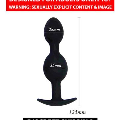 Black Premium Kegal Balls For Anal Insertion Sex Toy For Men And Women By Naughty Nights + Free Kaamraj Lubricant