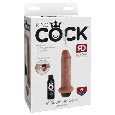 Pipedream - King Cock Squirting Cock 6" (Brown)