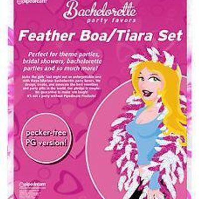 Pipedream - Bachelorette Party Favors Feather Party Boa/Tiara Set