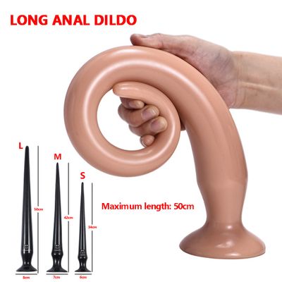 Buy 2020 New Long Dildo With Suction Cup Anal Plug For Women Anal