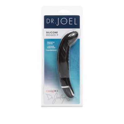 California Exotics - Dr Joel Kaplan Silicone Ridged P Prostate Massager (Black)