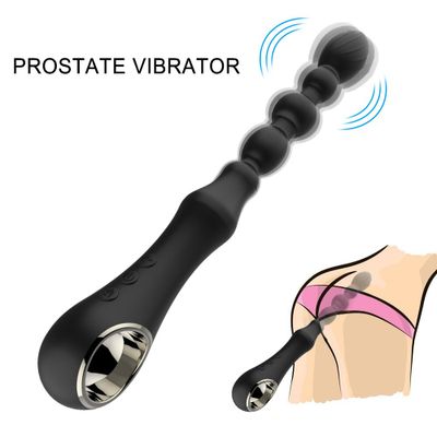Anal Plug Vibrator Gay Sex Toys Women Long Butt Beads for Men Prostate Massage Anus Masturbator G Spot Stimulation DildoVibrator