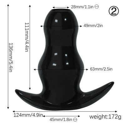 Hollow Anal Plug Anal Dilator Soft Speculum Enema 5 Sizes Sex Toys For Woman Men Butt Plug Prostata Massager Masturbation