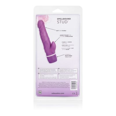 California Exotics - Spellbound Stud Double Jack Rabbit Vibrator (Purple)