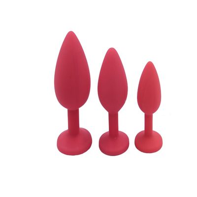 Three sizes and three colors anal plug reusable silicone  anal toys big anal plug Stimulating Anal Adult Game sex Toys