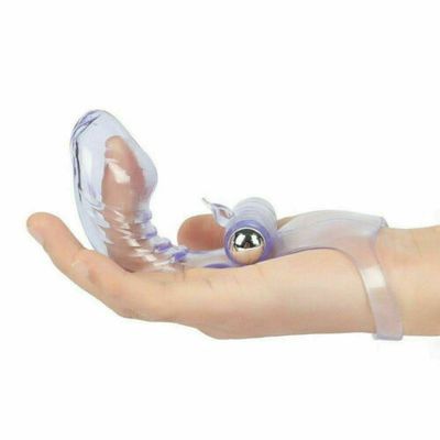 Silicone Finger Sleeve Vibrator G Spot Massage Clit Stimulate Female Masturbator Sex Toys For Women Lesbian Orgasm Adult