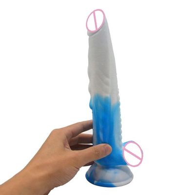 FAAK Blue and White Porcelain G-spot Vaginal Anal Oral Manual Sucker Clitoral Massager Large Particle Manual Anal Expander Shop