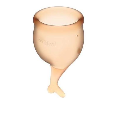 Satisfyer - Feel Secure Menstrual Cup Set (Orange)