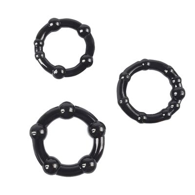 3 Pcs/Set Cock Ring Penis Sleeve Sex Products Silicone Black/White Sex Toys For Men Male Penis Ring Delay Ejaculation