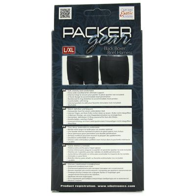 Packer Gear Black Boxer Brief Harness - L/XL