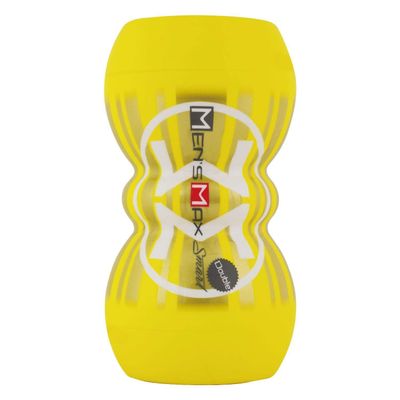 Men's Max - Smart Double Hole Onahole Cup Masturbator (Yellow)