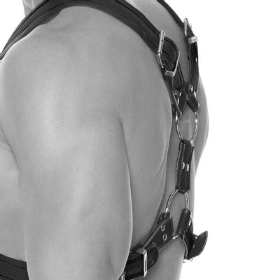 Ouch! Scottish Bonded Leather Harness - L/XL