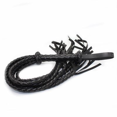 BDSM 78cm Leather  Bondage Restraints Adult Games Sex Toys For Couples Whip Sex SM Erotic Hand Made Braided Riding Whips Harness