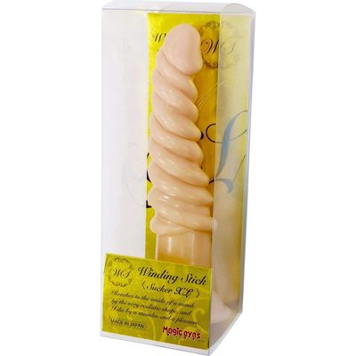 Magic Eyes - Winding Stick Sucker XL Dildo (Beige)