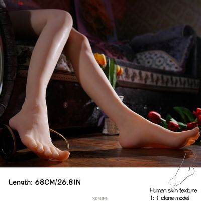 Mannequin Foot Long Leg Model Stockings for Art Silicone Female  Male TPE Fake Nail Display Tassel  Rubber Plastic 3700L