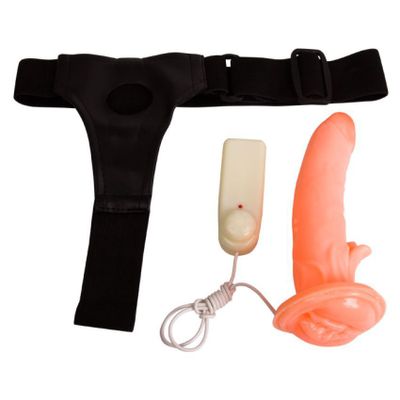 KAMAHOUSE STRAP-ON DILDO VIBRATOR WITH ATTACHED VAGINA PREMIUM QUALITY