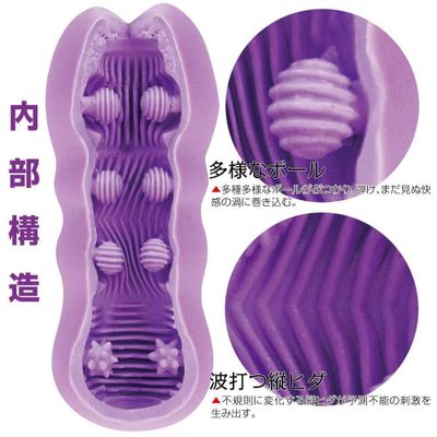 Men's Max - Crash Feel Soft Stroker Masturbator (Purple)