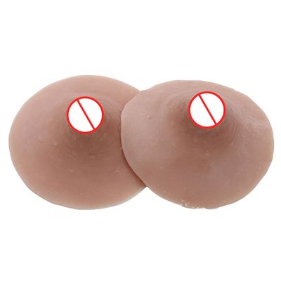 1 Pair Self Suction Reusable Washable Silicone Nipples for Breast Form Crossdresser Cosplay Simulated Breast