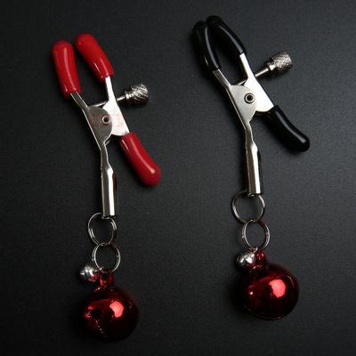 TOUGHAGE Adjustable Small Bell Vibrator Nipple Clamps Metal Breast Clips Slave BDSM Erotic Bondage Flirting Sex Toys For Couples