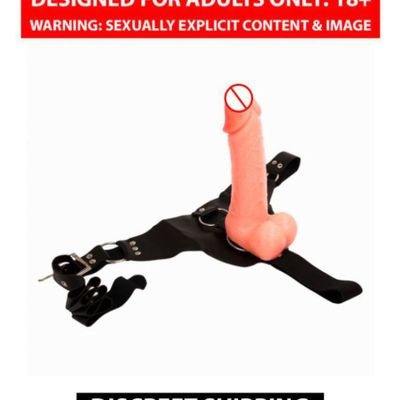 ALPHONSO Hollow Strap On Dildo With Vibrator