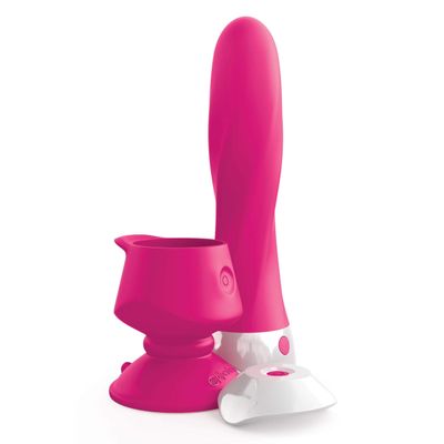 Pipedream - 3Some Myself and Us Wall Banger Deluxe Silicone Vibrator (Pink)