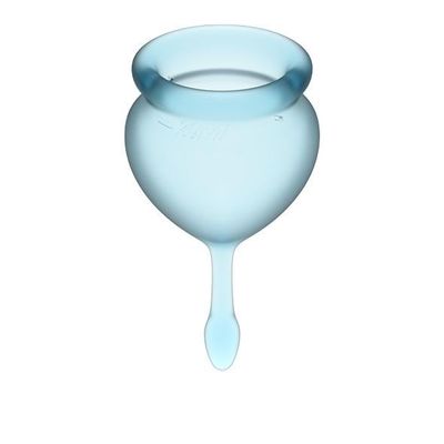 Satisfyer - Feel Good Menstrual Cup Set (Light Blue)