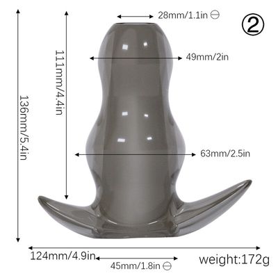 Large Size Silicone Hollow Dildo Anal Plug Anal Sex Toys Prostate Massager Anal Expanding Dilator Stimulator Adult Products