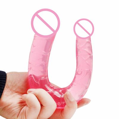 Dingye Double Head Dildo Artificial Penis Dildo Jelly Dong Sex Toys Sex Products