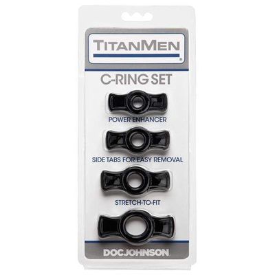 Doc Johnson - Titanmen Tools Cock Ring Set (Black)