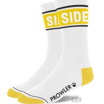 Prowler Side Socks Wht/yell