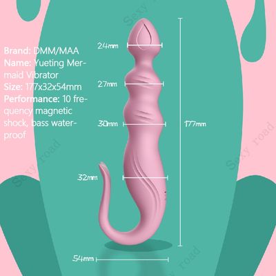 Anal butt plug vibrator anal toys for woman Tap clitoris stimulator anal beads USB charging silicone fish shape Adult Anal plug