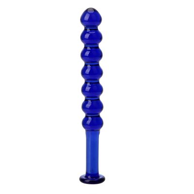 OLO Glass Dildo Anal Plug Crystal Balls Butt Plug 7 Beads Pyrex Prostate Massage Fake Penis Sex Toys for Women Men