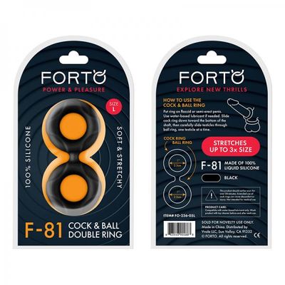 Forto F-81: Double Ring Liquid Silicone 51mm Black