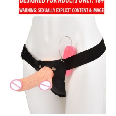 Wearable Sucker Hollow Vibrating Silicone G Spot Stimulation Vibrator Strap On Sex Toys For Men Women 