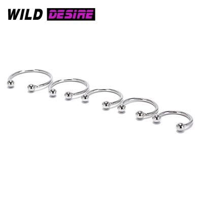 New Adult Products For Men 18+ Delay Ejaculation Cock Ring Metal Beads Penis Ring Sleeve Lock Loop Male Chastity Device Sex Toys