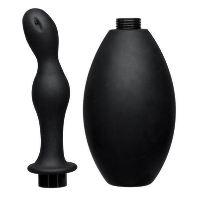 Doc Johnson - Kink Flow Silicone Anal Douche & Accessory (Black)