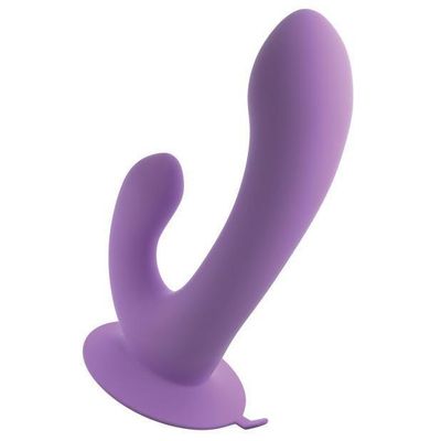 Pipedream - Fantasy For Her Duo Pleasure Wallbang Her Suction Cup Dildo (Purple)