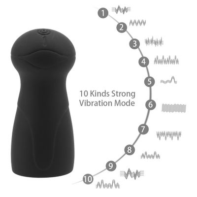 IKOKY Male Masturbator Penis Massager Male Penis Vibrator 10 Speeds Delay Lasting Trainer Sex Toys for Men Glans Exerciser
