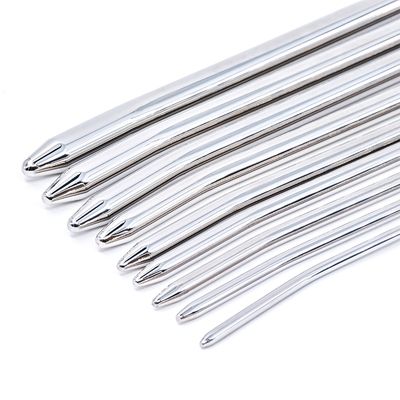 8 Size Steel Catheter Rod Penis Plug Urethral Sound Sex Toys Urethral Dilators Magic Wand For Men Gay Urethra Stimulation