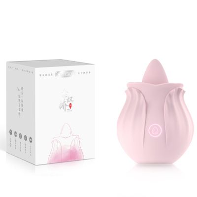 Flower Shape Tongue Licking G Spot Vibrator Nipple Clitoral Stimulation Egg Vibrators Clit Breast Massager Sex Toys for Women