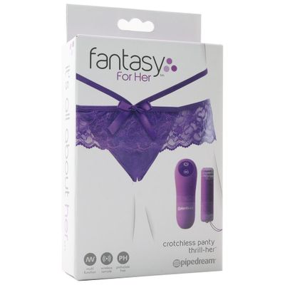 Fantasy For Her Crotchless Panty Thrill-Her Vibe