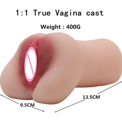 A25 Fake Vagina Masturbator For Men Sex Toys Pocket Pussy Masturbation Cup Of Double Hole Realistic 3D Vagina Anal TPE Toys