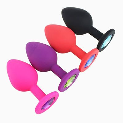New Soft Silicone Anal Plug Unisex Plated Butt Plug Jewelry Bottom Sex Stopper Adult Sex Toys For Men Women buttplug Sex Shop